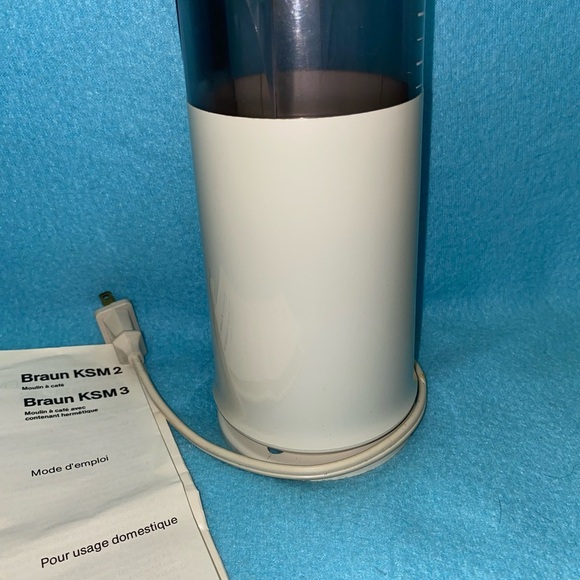 BRAUN Aromatic Coffee Grinder for coffee beans model #KSM 2 vintage tested white - Picture 4 of 11